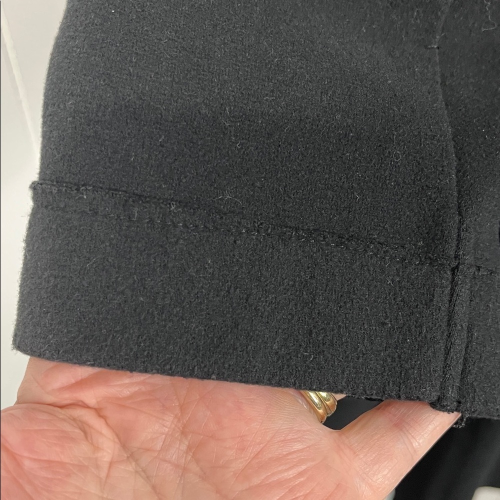 Lurdes Bergada (Made in Spain) Womens Jacket L Black Dble Button Front Pockets - Picture 5 of 14